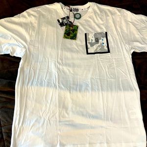 A Bathing Ape relaxed Space Camo Pocket White Tee